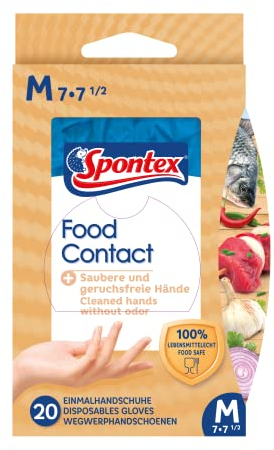 MAPA Boite de 20 Gants Fins Contact Alimentaire M-7/7.5