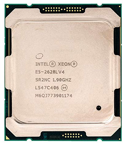 Intel® Xeon® Processor E5-2628L V4 (30 m Cache, 1.90 GHz) 1.9GHz 30mo Smart Cache CPU Processor (1.9 GHz); Intel Xeon E5 V4, 1.9 GHz LGA 2011-V3 Server/Workstation, 14 Nm, e5-2628lv4)