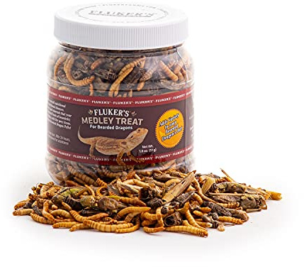 Fluker's Bearded Dragon Medley Treat 1.8oz Perfect Blend Freeze Dried Insects