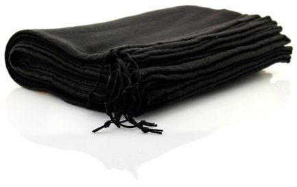 10 Stück Schuhbeutel aus Baumwolle mit Zugband 40x30cm SCHWARZ TelMo