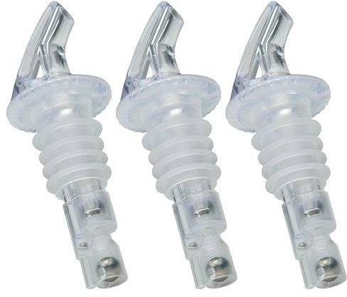 Precision Pour Measured Pourers 1-1/2 Oz CLEAR Measured Pour. #1 Selling Brand- 3 Per Pack, Made entirely in the USA