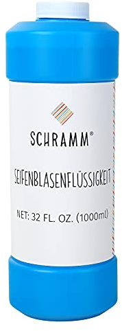 Schramm® 1 Liter Seifenblasenflüssigkeit Nachfüller ideal für Seifenblasen Pistolen Stäbe Seifen Blasen Lauge