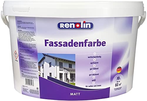 Renolin Fassadenfarbe, 10 l, Weiß