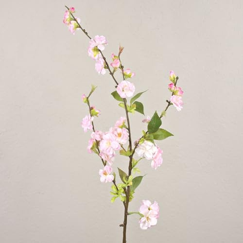 artplants.de Rama de Cerezo Valeska, 25 Flores, Rosa Claro, 80cm | Rama Artificial - Elemento Decorativo