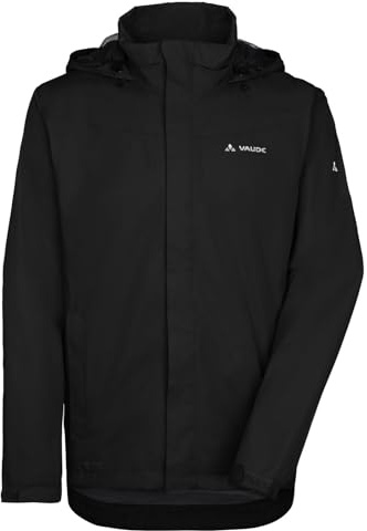 VAUDE Men's Escape Bike Light Jacket |Wasserdichte 2-Lagen Regenjacke - Winddicht, Atmungsaktiv & Leicht | Netzfutter | Kapuze im Kragen | Reflektierende Elemente | Eco Finish