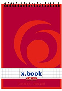 10x Spiral-Notizblock / Schreibblock / DIN A6 / kariert
