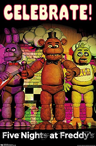 Trends International Five Nights At Freddys Celebrate Wall Poster 22.375 x 34