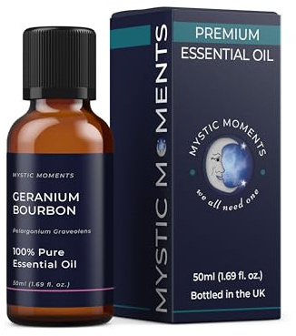 Mystic Moments | Aceite Esencial de Geranio Bourbon - 50ml - 100% Puro