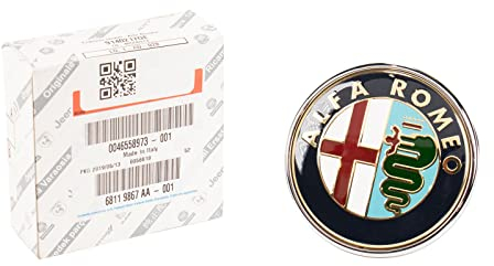 Alfa Romeo 50521448 - 46558973 Scudetto - Logotipo original (para parrilla del radiador de modelo 147)