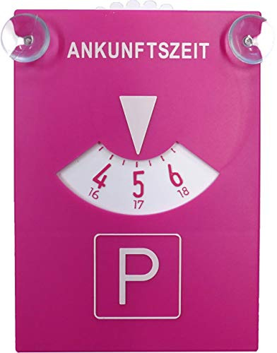 carstyling XXL Parkscheibe Pink mit Sauger