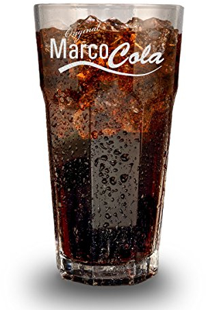 Bicchiere da long drink e cocktail con incisione, bicchiere da bar personalizzato con nome, ottima idea regalo per compleanno, 480 ml, motivo: Original Cola