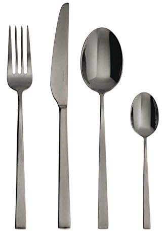 Servizio 24 Pezzi Monoblocco Linea Q PVD Black