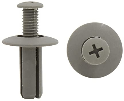 sourcing map Kunststoff Push Pin Clips 8mm 50 Stück Grau Für Auto | Kopfdurchmesser 20mm, Stammlänge 20mm, Universal, Für Kotflügel, Stoßstange, Türkarten, Dachverkleidung, Motorabdeckung