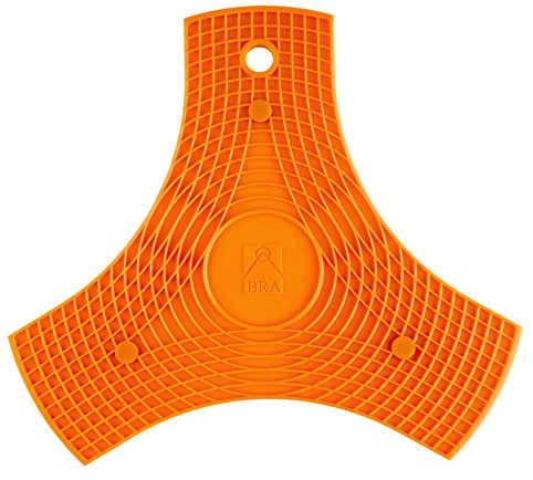 BRA Safe Salvamanteles, Silicona, Naranja, 2 Unidades