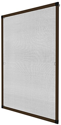 TecTake Moustiquaire universelle pour fenêtres et porte structure en aluminium en kit – Disponible en différentes couleurs et tailles -, 800281