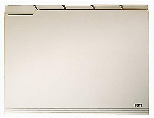 Leitz Einstellmappe mit Tab 2434/2434-00-11 A4 chamois 230g/qm Inh.100