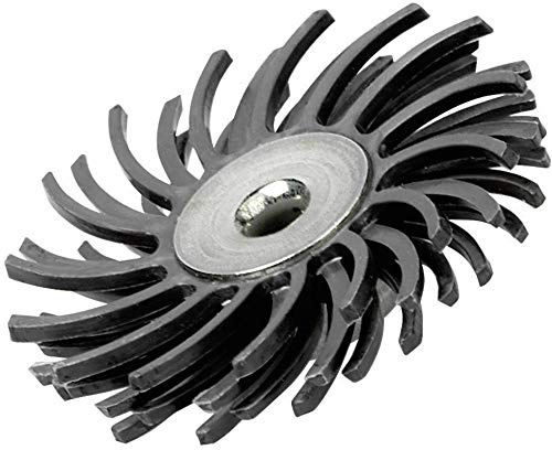 Dremel 471S SpeedClic Feinschleifbürste (Zubehör für Multifunktionswerkzeug, Feinschleifbürste (Körnung 36) zum Entgraten, Reinigen und Polieren von Details in Kunststoff, Holz und Metall), Schwarz