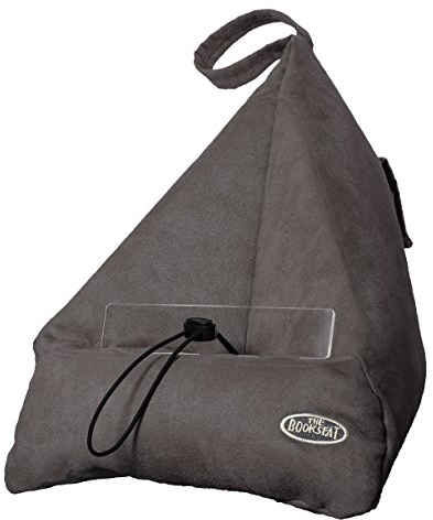 Book Seat 9346017000093 Lesesack/Buchstütze/Buchkissen/Tablet PC halter/Reisekissen mit Tasche, grau