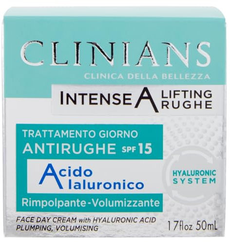 CLINIANS | Intense A Lifting Rughe Trattamento Giorno, Antirughe, Dermatologicamente Testato, Made in Italy, 50 ml