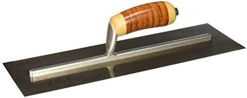 Kraft Tool CFE535L Elite Series Five Star Cement Trowel with Leather Handle, 16 x 5-Inch