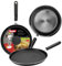 IBILI - Poêle à crêpes Indubasic, 28 cm, Aluminium, Antiadhésif, Compatible avec l’induction, Noir