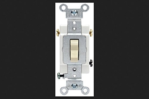 Leviton Toggle Interruptor de luz 3 Vías, 20 A de almendro en CSA)