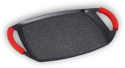 Bistecchiera 47 cm RL-TG47M rivestimento in pietra vulcanica antiaderente antigraffio anche per fornelli a induzione. MWS