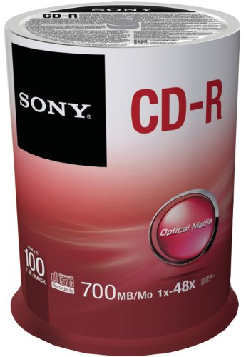 Sony CDR 80min/700MB CD-R spindle 100