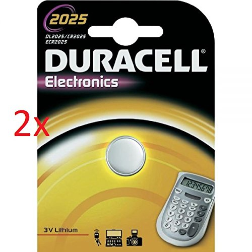 Duracell electronics CR Serie 3 V Litio CR1616/CR1620/CR2016/CR2025/CR2032/CR2430/CR2450 (2 X CR2025)
