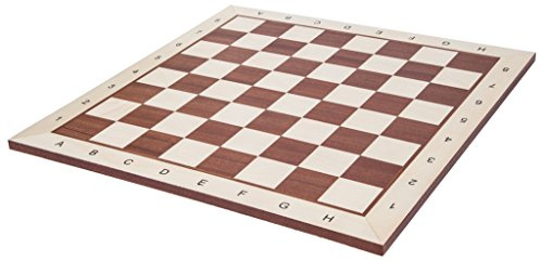 Square - Pro Schackbräde nr 6 – Mahogny BL – Fält 58 mm – Schackspel av trä
