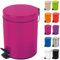 Spirella Sydney 10.16382 - Cestino per rifiuti con Pedale, 3 Litri, Colore: Rosa Scuro