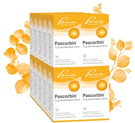 Pascoe Pascorbin 7,5 g Hochdosiertes Vitamin C zur Infusion 20x50 ml