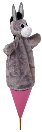 MUBRNO ABA Pop-Up-Handpuppe Esel, 53 cm, Mehrfarbig