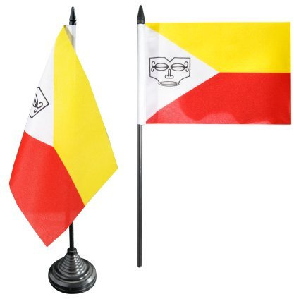 Digni® Drapeau de Table Ville de Polynésie Francaise Îles Marquises, Mini Drapeau