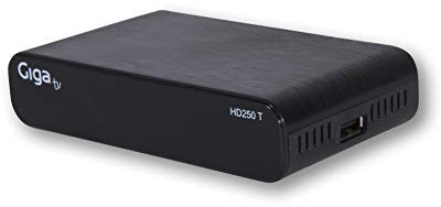 Receptor TDT - GigaTV HD250 T, MPEG-2/4, H.264, HDMI, HD, SD, DVB-T2 (TDT2) con Euroconector