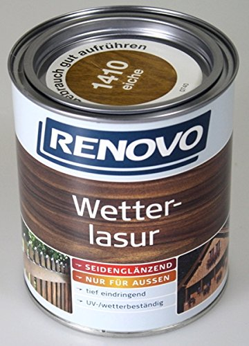 Wetterlasur 750 ml Holzlasur Eiche Renovo