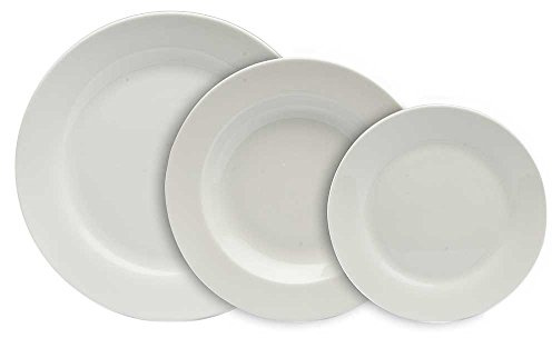 Tognana OM071180000 Servizio Tavola Olimpia, Porcellana, Bianco, 18 unità