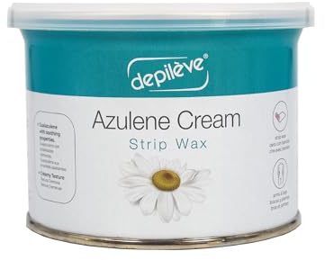 Depileve Azulene Cream Rosin, Azulen Creme Wachs, für ein professionelles Waxing, Haarentfernung, 400 Gramm (Verpackung kann abweichen)
