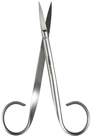 Rubis Mikroschere - Scharfe Präzisionsschere 115 mm - Kleine Schere spitz als Silhouettenschere, Nähschere, Bastelschere, Schneiderschere, Fadenschere oder kleine Stoffschere