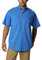 Columbia Standard Herren Bonehead Kurzarm-Arbeitshemd, bequem und atmungsaktiv, Vivid Blue, XX-Large