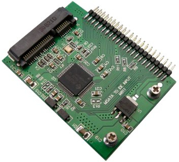 KALEA-INFORMATIQUE Adaptateur mSATA vers IDE 44 pour remplacer Un Disque IDE 2.5 par Un SSD mSATA sur Un PC Portable