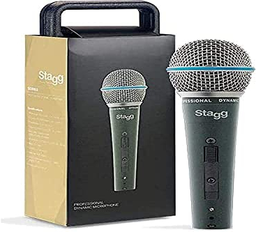 Stagg sdm60 professionnel microphone dynamique cardioïde