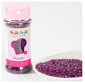 FunCakes Sucre Coloré Violet Spinkles Gâteau Bon Goût Parfait pour Décoration 110 g