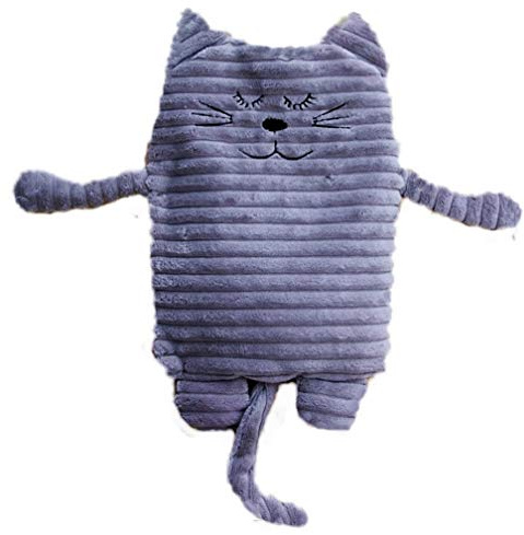Inwolino 4038904087885 8788 - Wärmetier Katze, 17 x 26 cm, Wärmekissen, grau