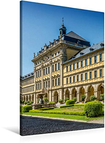 Premium Textil-Leinwand 60 x 90 cm Hochformat Premium Textil-Leinwand 60 cm x 90 cm hoch WÜRZBURG Juliusspital | Wandbild, HD-Bild auf Keilrahmen, Wanddekoration, Kunstdruck von Melanie Viola
