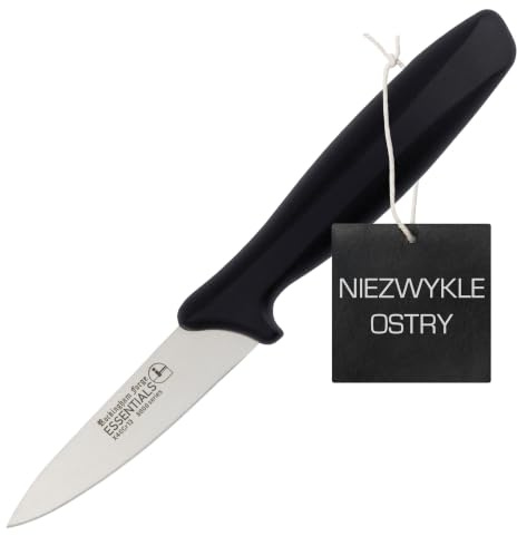 Rockingham Forge 9 cm skalkniv – Lättviktiga, vassa köksknivar i rostfritt stål med svart handtag