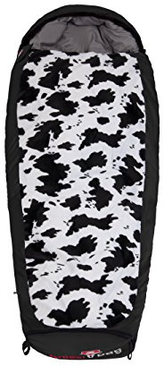 Grüezi+Bag Kinder Schlafsack Mitwachsend Grow Cow RV Rechts, Schwarz, 34 x 20 x 20 cm, 6021