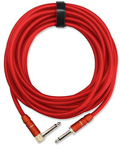 Pronomic Trendline INST-3R Instrumentenkabel 3m rot, Stecker: 6, 3mm Klinke | Professionelles Gitarren-/Instrumentenkabel, 3mm Klinke (Winkel) -> 6, Länge: 3 m, Durchmesser: ca. 7mm, Stecker handgelötet