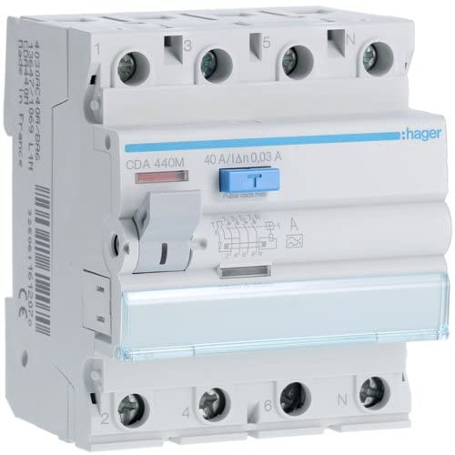 Hager type a - Différentiel 4 pôles 40a 30ma type-a