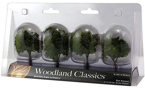Woodland Scenics Plastic Sun Kissed Deciduous Trees 2-inch to 3-inch